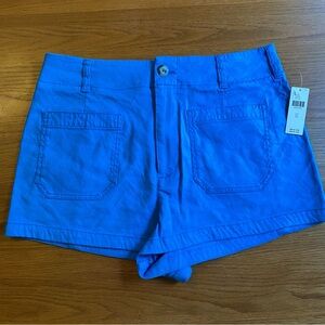 Anthropologie cobalt linen Shorts